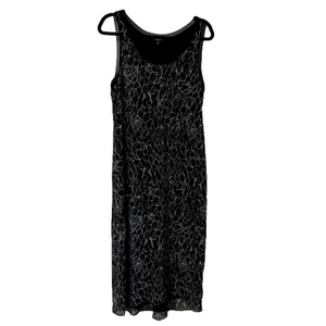 BABATON Party Dress /Sparkle/Black Silk Maxi Lined  Sz M
